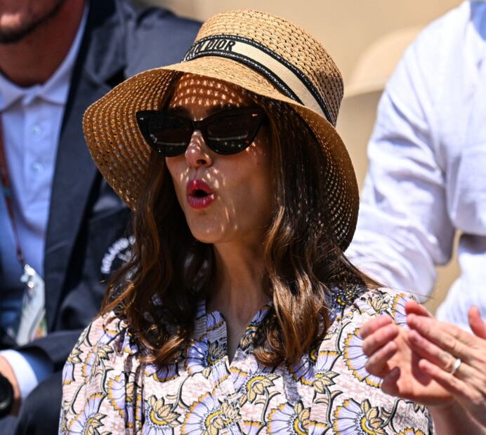 La actriz Natalie Portman en el torneo de tenis Roland-Garros Open de París / AFP
