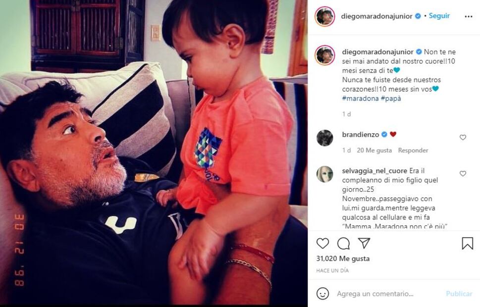 Diego Armando Maradona: Sus hijos lo recuerdan a 10 meses de su muerte