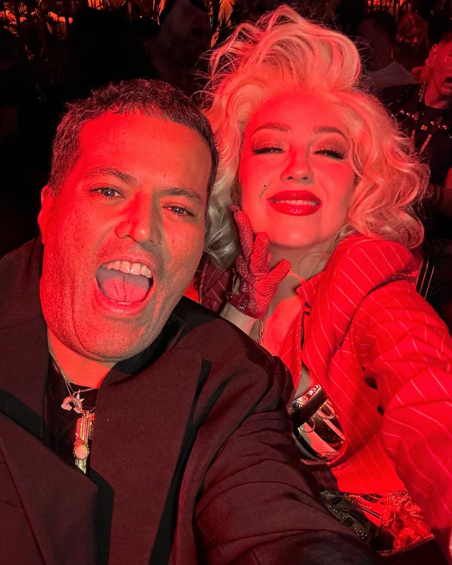 Aldo Rendón y Thalía. (Foto: Instagram)