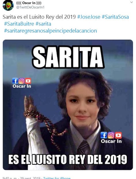 Los memes de Sara Sosa por el paradero del cuerpo de su papá José José