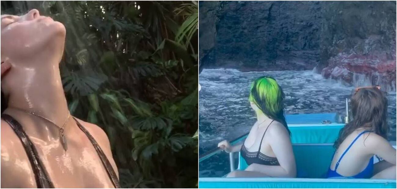 La cantante Billie Eilish se puso traje de baño y muestra su lado más sexy