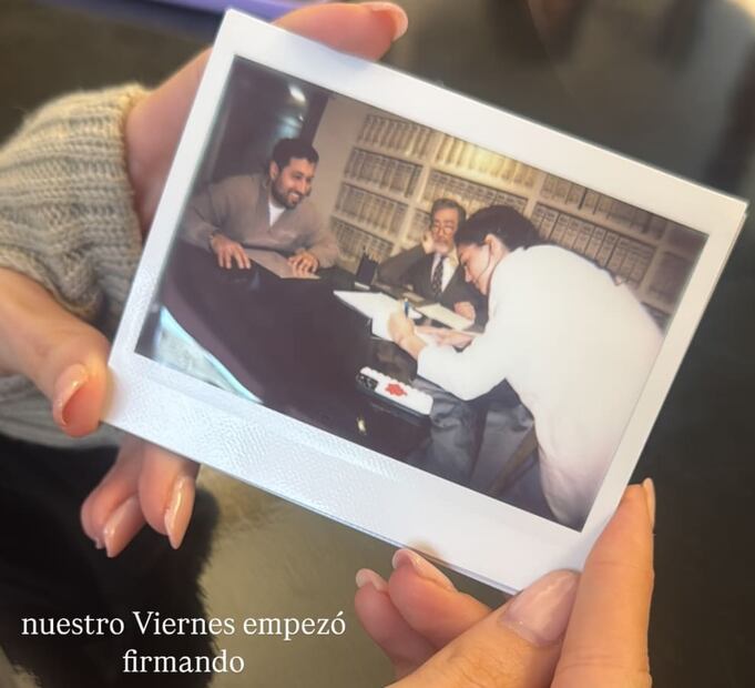 La boda civil de Ale Capetillo y Nader Shoueiry / Foto: Instagram