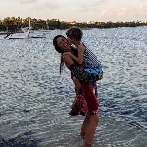 Paola Rojas es amiga del tiempo y esta foto lo comprueba 
