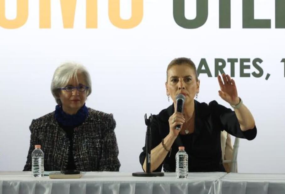 Beatriz Gutiérrez Müller en la presentación de su libro "Feminismo silencioso" / Foto: Diego Simón Sanchez - El Universal