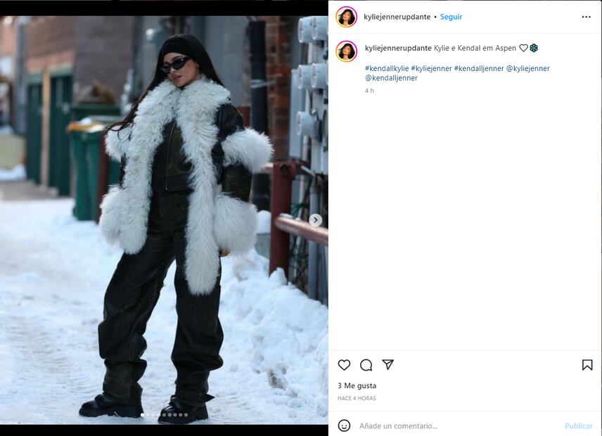 Kylie Jenner, con botas de 22 mil pesos y micro bikini, presume su figura sin temor al frío