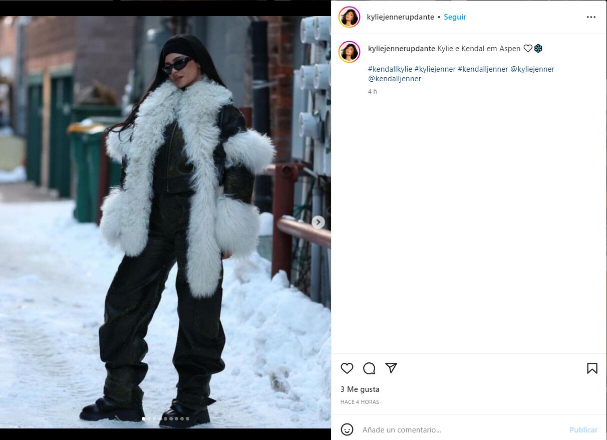 Kylie Jenner, con botas de 22 mil pesos y micro bikini, presume su figura sin temor al frío