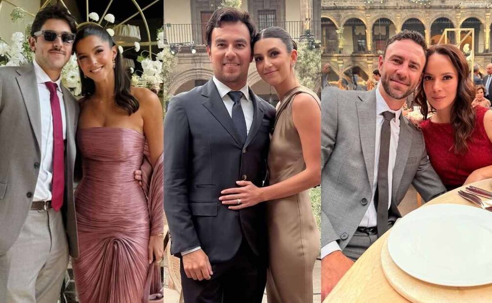 Sergio 'Checo' Pérez, Carola Martínez, Miguel Layún, Ana Laura Galván, Antonio Slim y Eugenia Rodríguez fueron algunos de los invitados a la boda de Johanna Elias Slim y Arturo Maldonado / Fotos: Instagram
