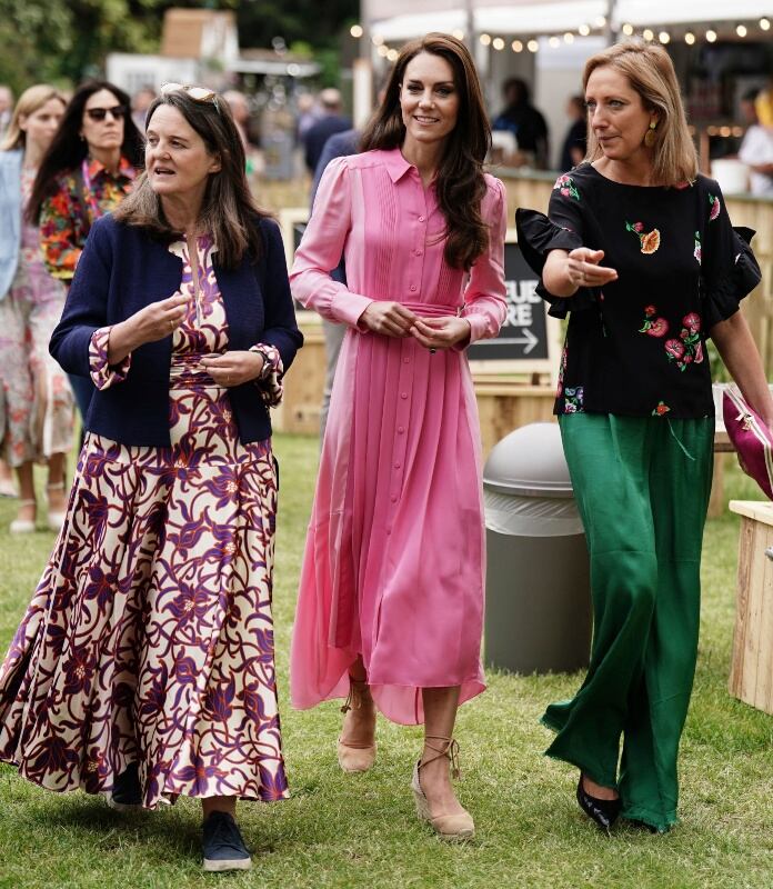 Kate Middleton en el primer picnic infantil del Chelsea Flower Show / AP