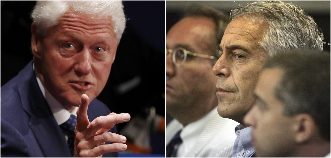 Diario descubre supuesta pintura de Bill Clinton con vestido y tacones en casa de Jeffrey Epstein 