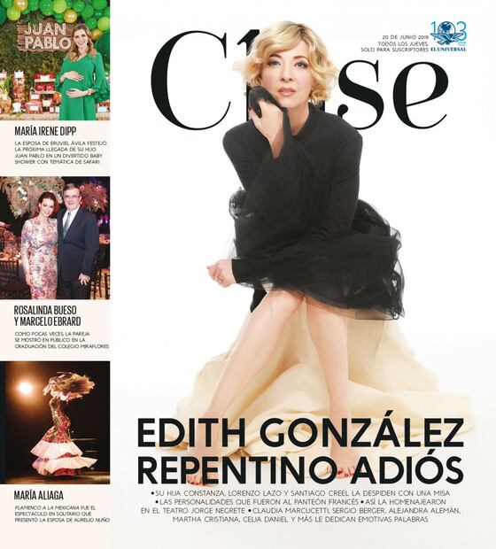 Edith González, repentino adiós