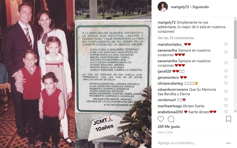 El enternecedor mensaje de la esposa de Juan Camilo Mouriño a diez años de su muerte