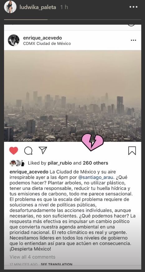 Los famosos se expresan de la contingencia ambiental de la Ciudad de México 