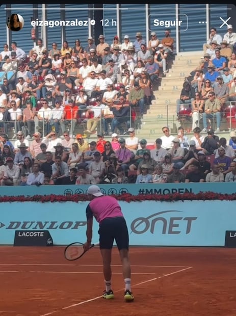 Eiza González compartió un video de Grigor Dimitrov / Foto: Instagram