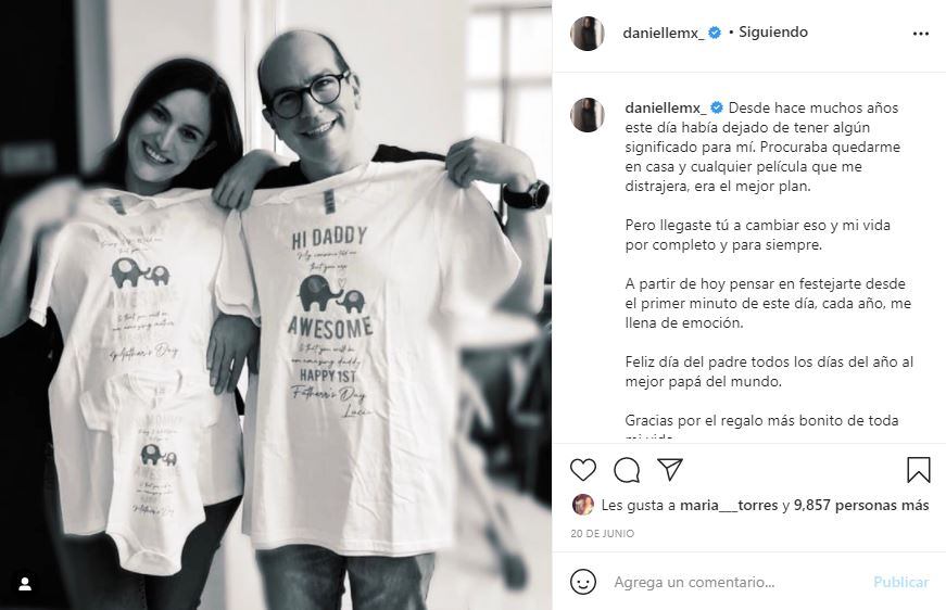 Danielle Dithurbide anuncia que ya nació su hija Lucía