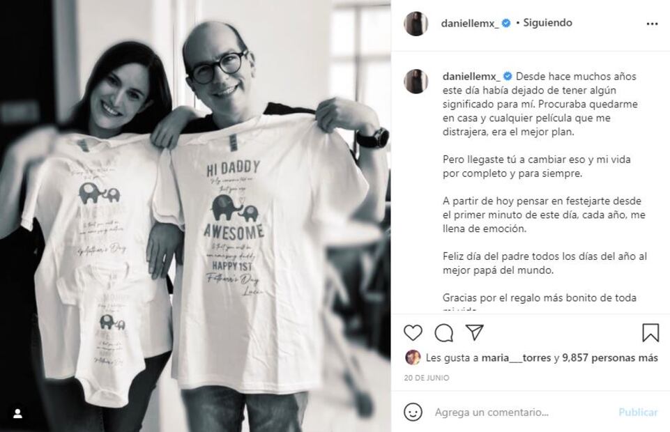Danielle Dithurbide anuncia que ya nació su hija Lucía