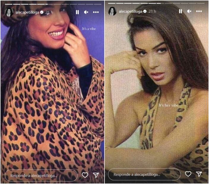 Ale Capetillo se inspiró en los looks de su mamá Biby Gaytán / Instagram: @alecapetilloga