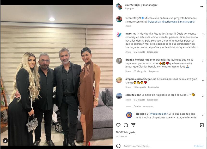 Karla Laveaga comparte por primera vez una foto con doña Cuquita, viuda de Vicente Fernández 