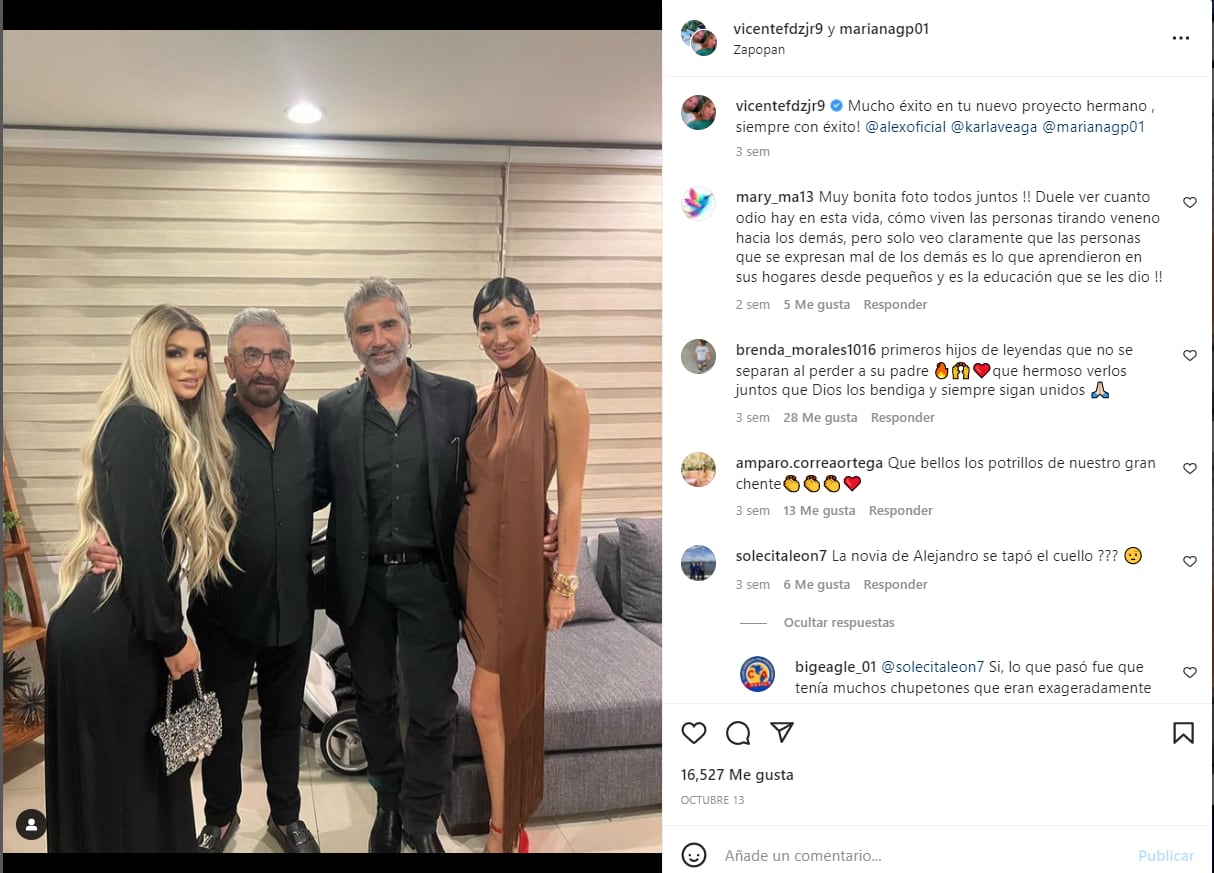 Karla Laveaga comparte por primera vez una foto con doña Cuquita, viuda de Vicente Fernández 