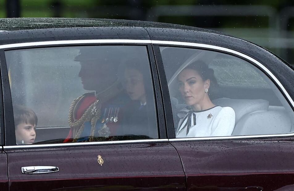Kate Middleton previo al desfile Trooping the Colour 2024 / Foto: AFP