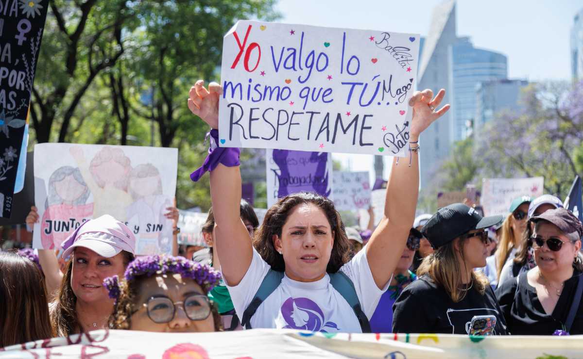 Así se vivió el 8 de marzo junto a Saskia Niño de Rivera / Foto:  Franyeli García