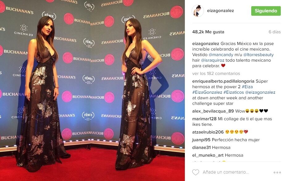Eiza González derrocha sensualidad en su visita a México