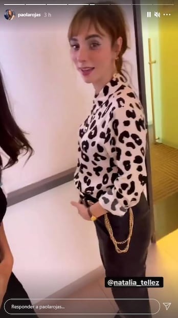 Natalia Téllez enseña su pancita de embarazo