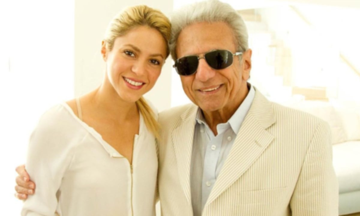 Shakira junto a William Mebarak, su papá/ Foto: Instagram