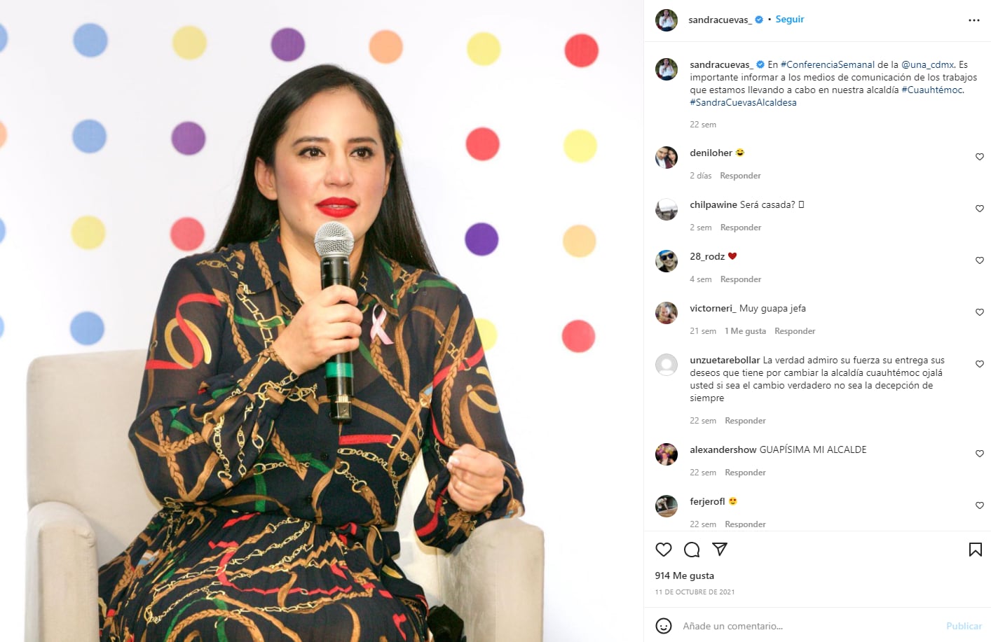 Sandra Cuevas y su gusto por las prendas de alta costura