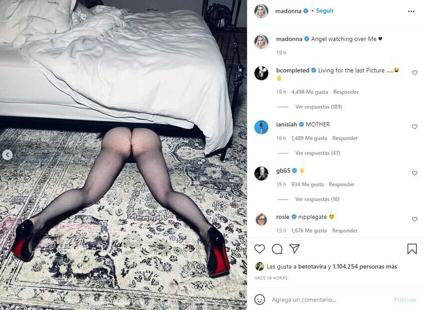 Tunden a Madonna por fotos en atrevida lencería