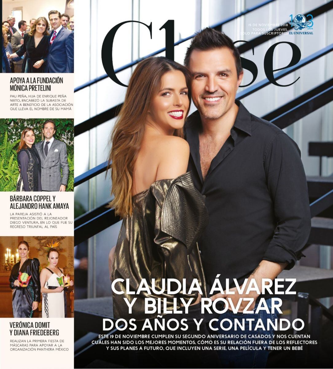 Claudia Álvarez y Billy Rovzar, a dos años de casados siguen derrochando amor