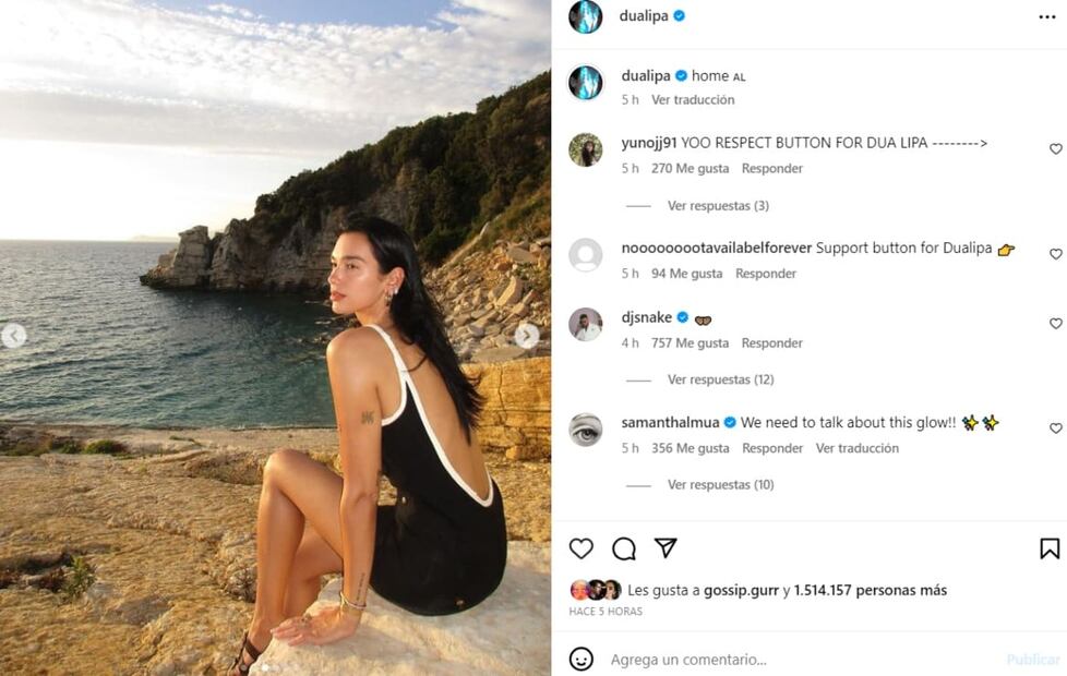 Instagram: @dualipa