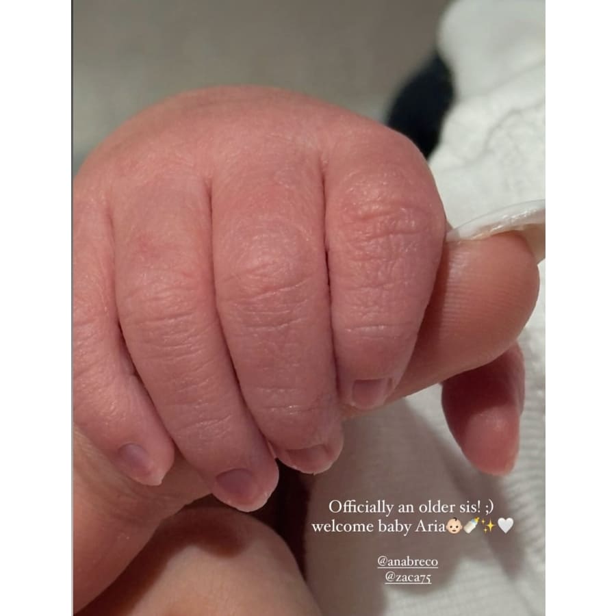 Aria, la bebé de Ana Brenda Contreras y Zacarías Melhem / Foto: Instagram