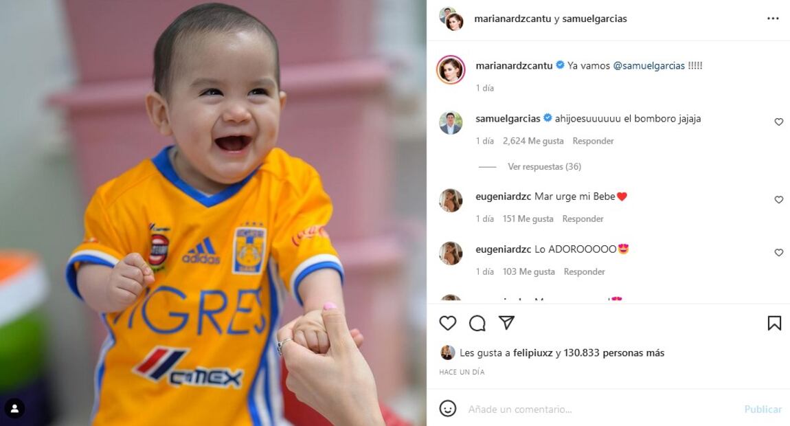 Mariana Rodríguez Cantú y Samuel García adoptan a un bebé por un fin de semana