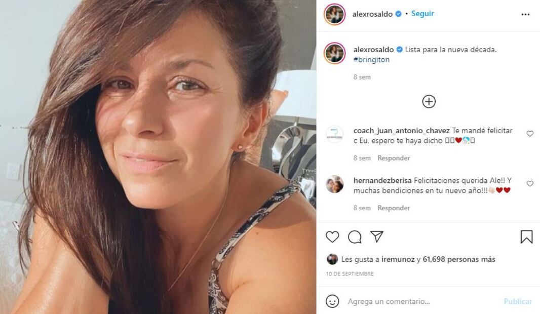 Alessandra Rosaldo pensó que moriría este año