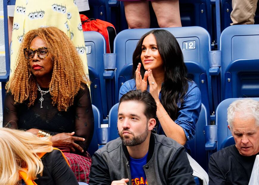 Captan a Meghan Markle en el Us Open para apoyar a Serena Williams 