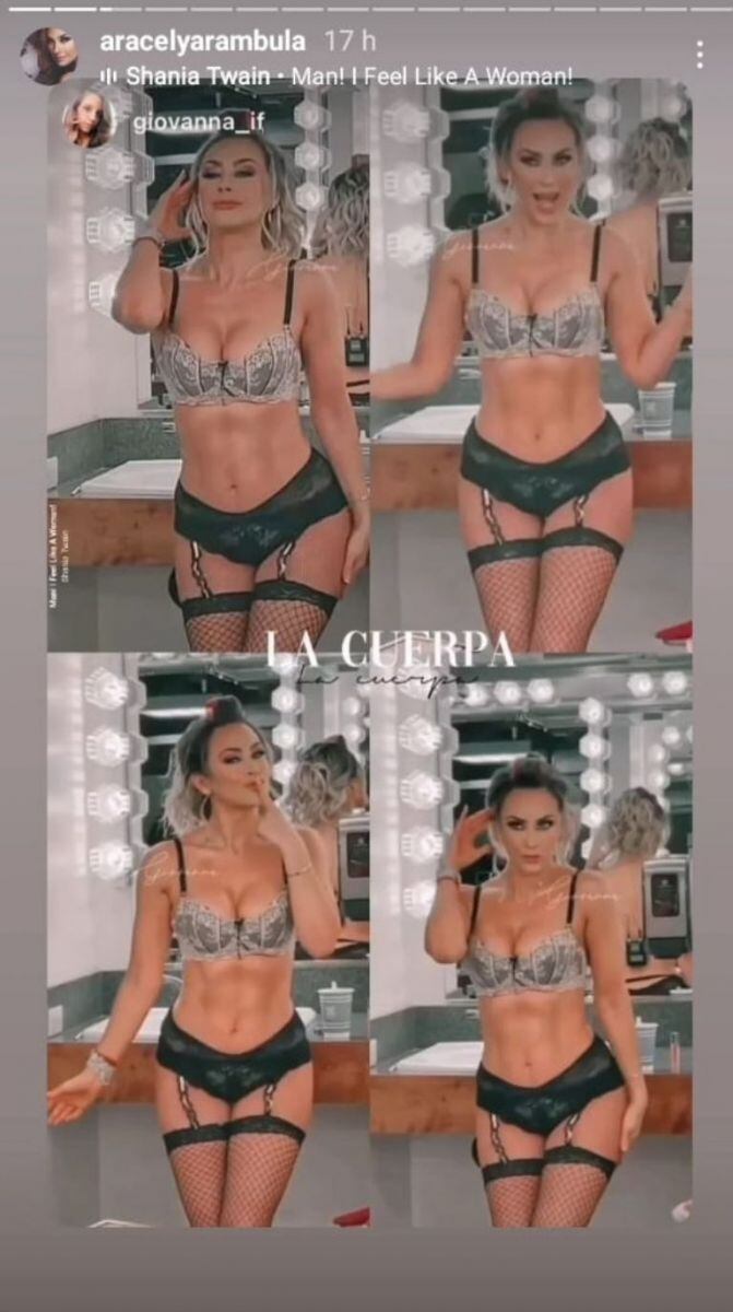 Aracely Arámbula impacta con video en lencería