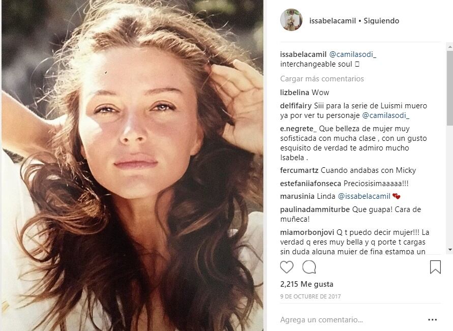 Issabela Camil complacida de que Camila Sodi la interpretó en Luis Miguel, la serie