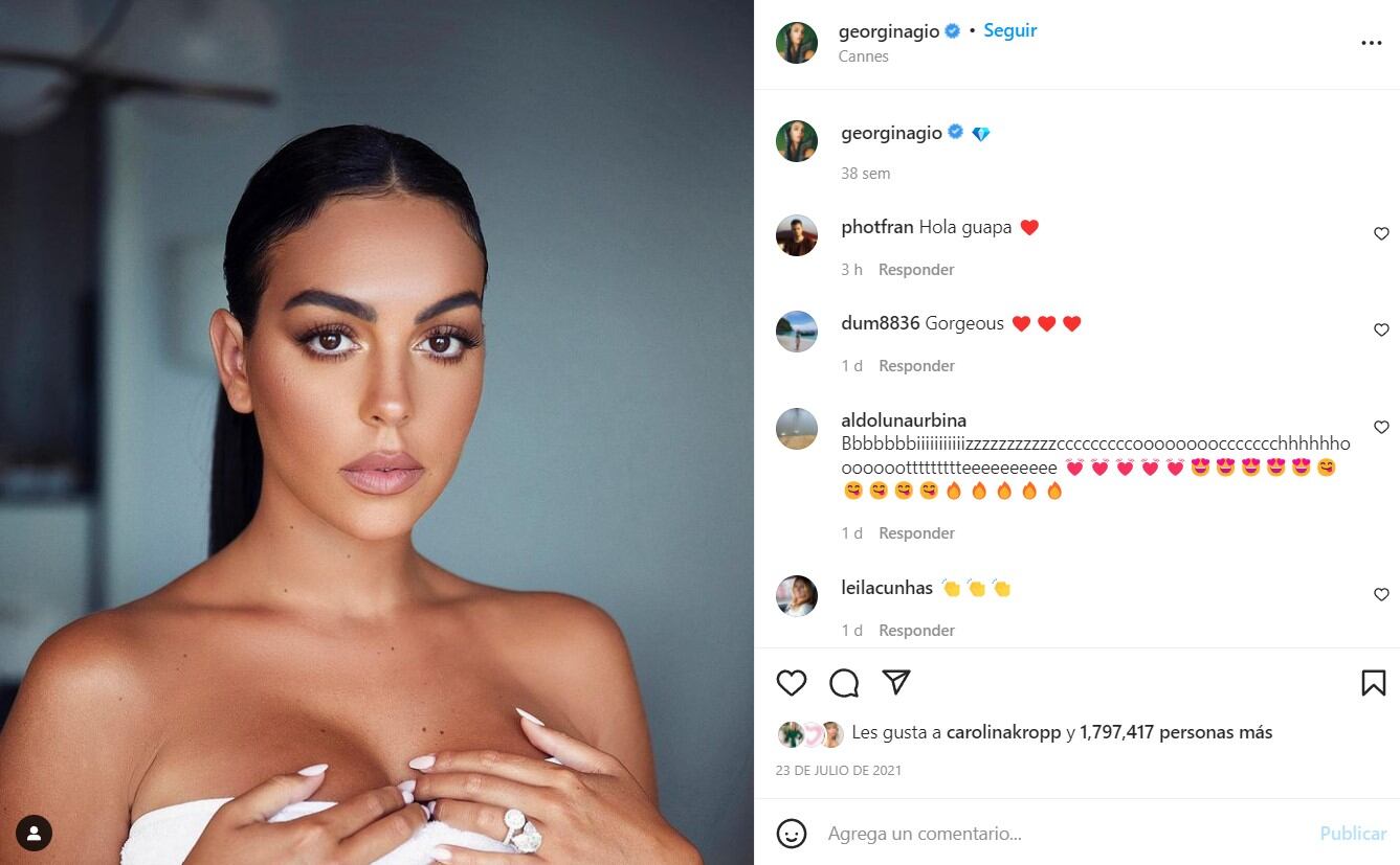 7 cosas que no sabías de Georgina Rodríguez, pareja de Cristiano Ronaldo