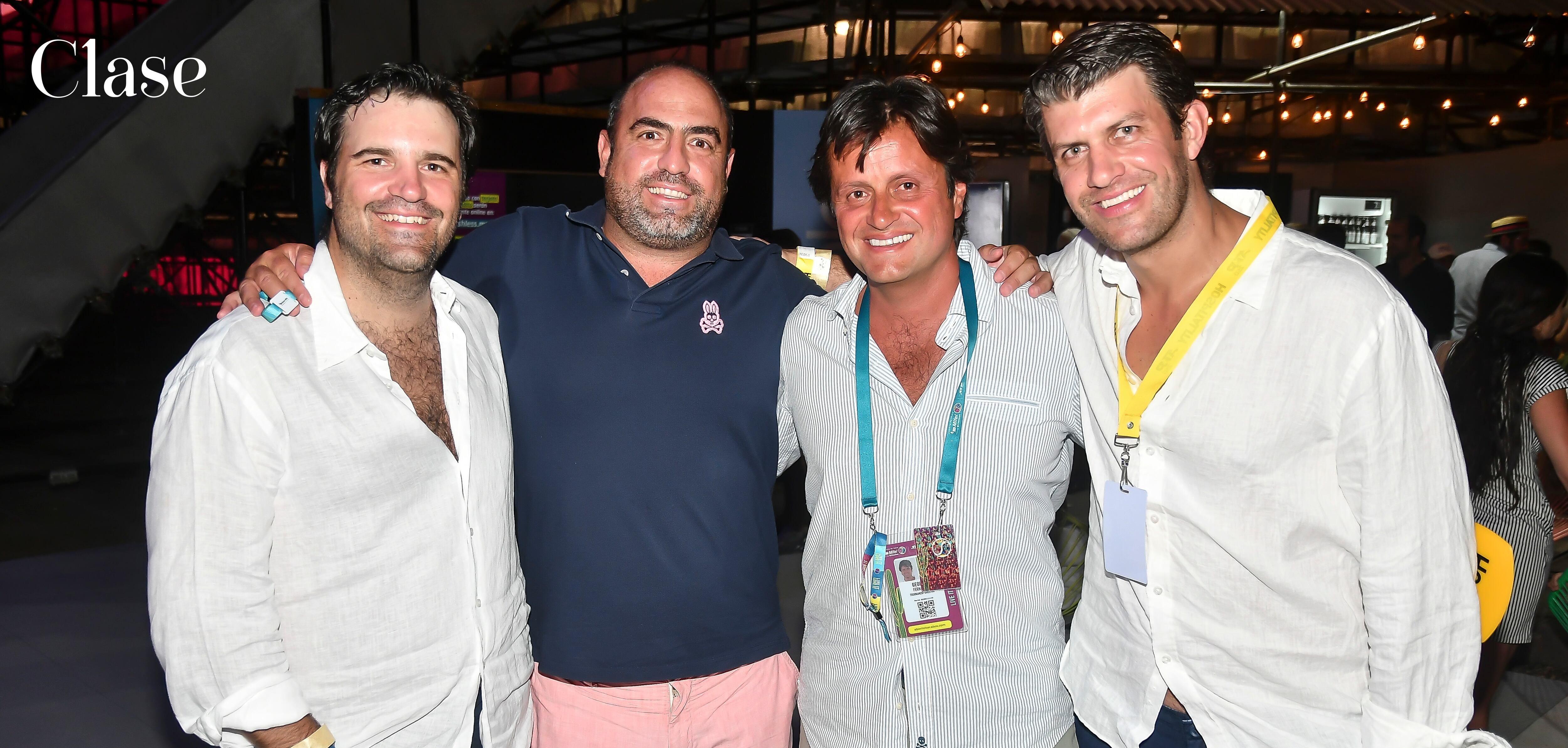Ricardo Lebrija, Pablo Martí, Geoffrey Fernández y Jaime Kalb en la semifinal del Abierto de Los Cabos 2019 