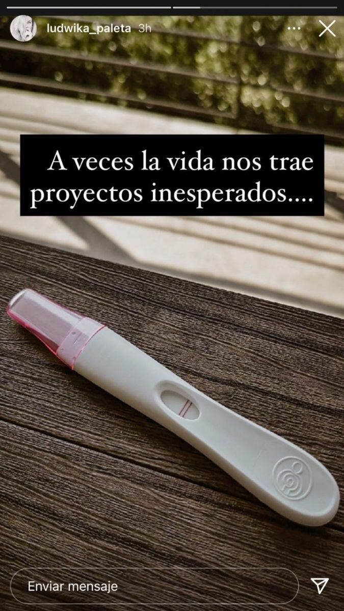 Ludwika Paleta incendia la web con prueba positiva de embarazo