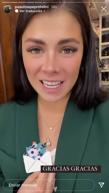 Paulina Peña Pretelini agradece las muestras de cariño por su compromiso con Fernando Tena