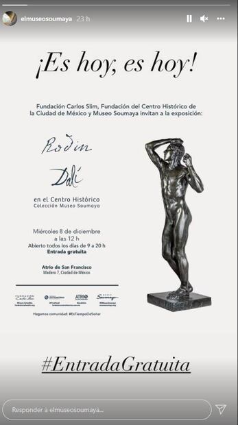 Museo Soumaya: obras de Dalí y Rodin al aire libre en el Centro Histórico de la Cdmx