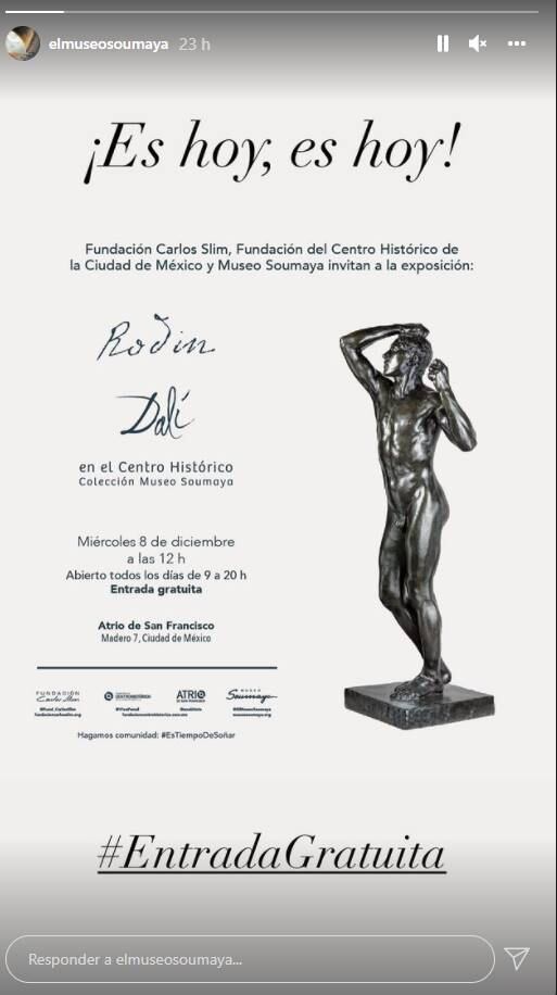 Museo Soumaya: obras de Dalí y Rodin al aire libre en el Centro Histórico de la Cdmx