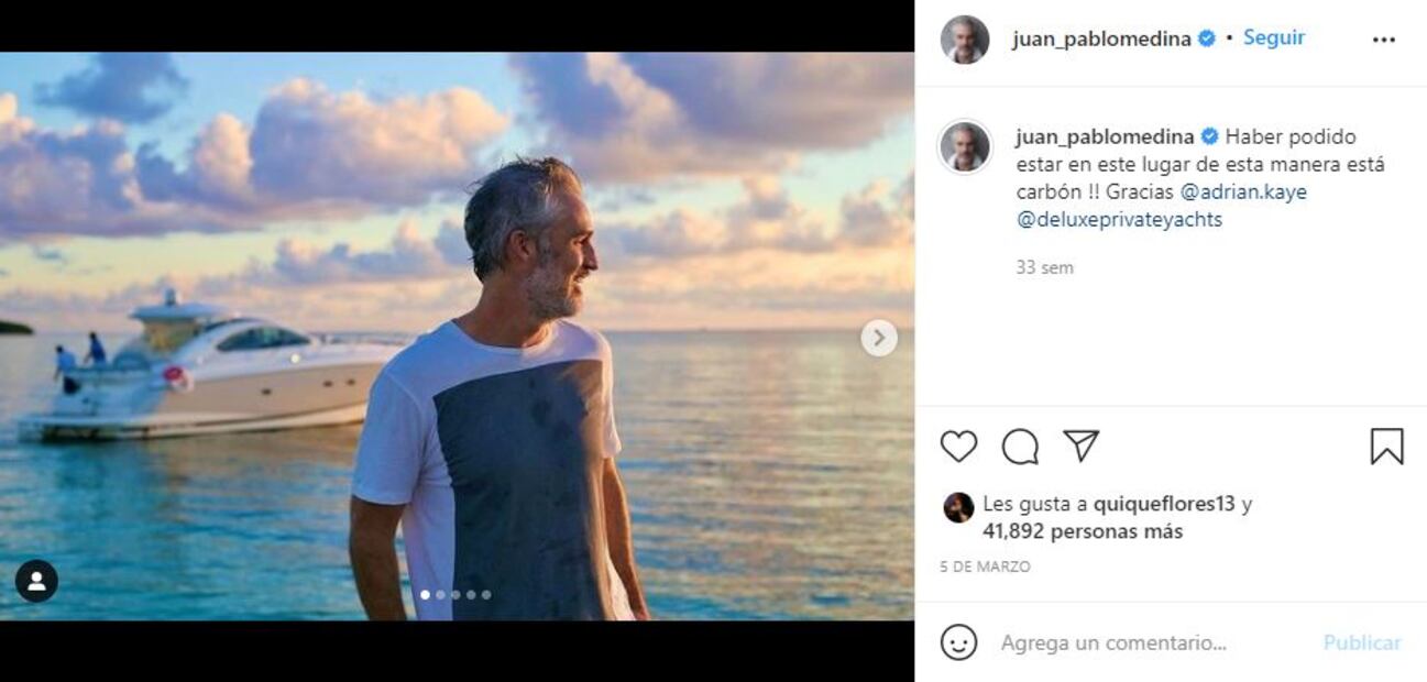 Juan Pablo Medina cumple 44 años y así lo felicitó su novia Paulina Dávila