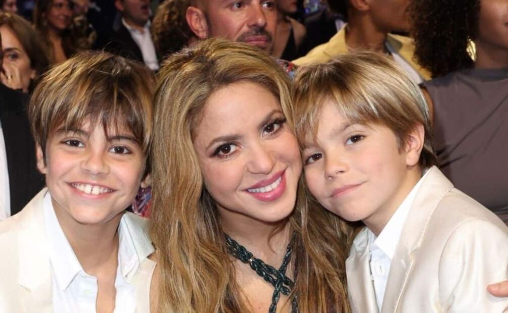 Shakira junto a sus hijos Milan y Sasha / Foto: Getty Images