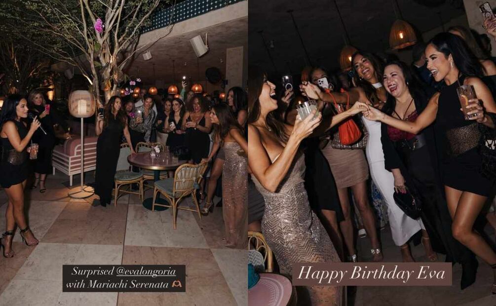 La cantante Becky G dedicó una canción acompañada de Mariachi a Eva Longoria / Fotos: Instagram