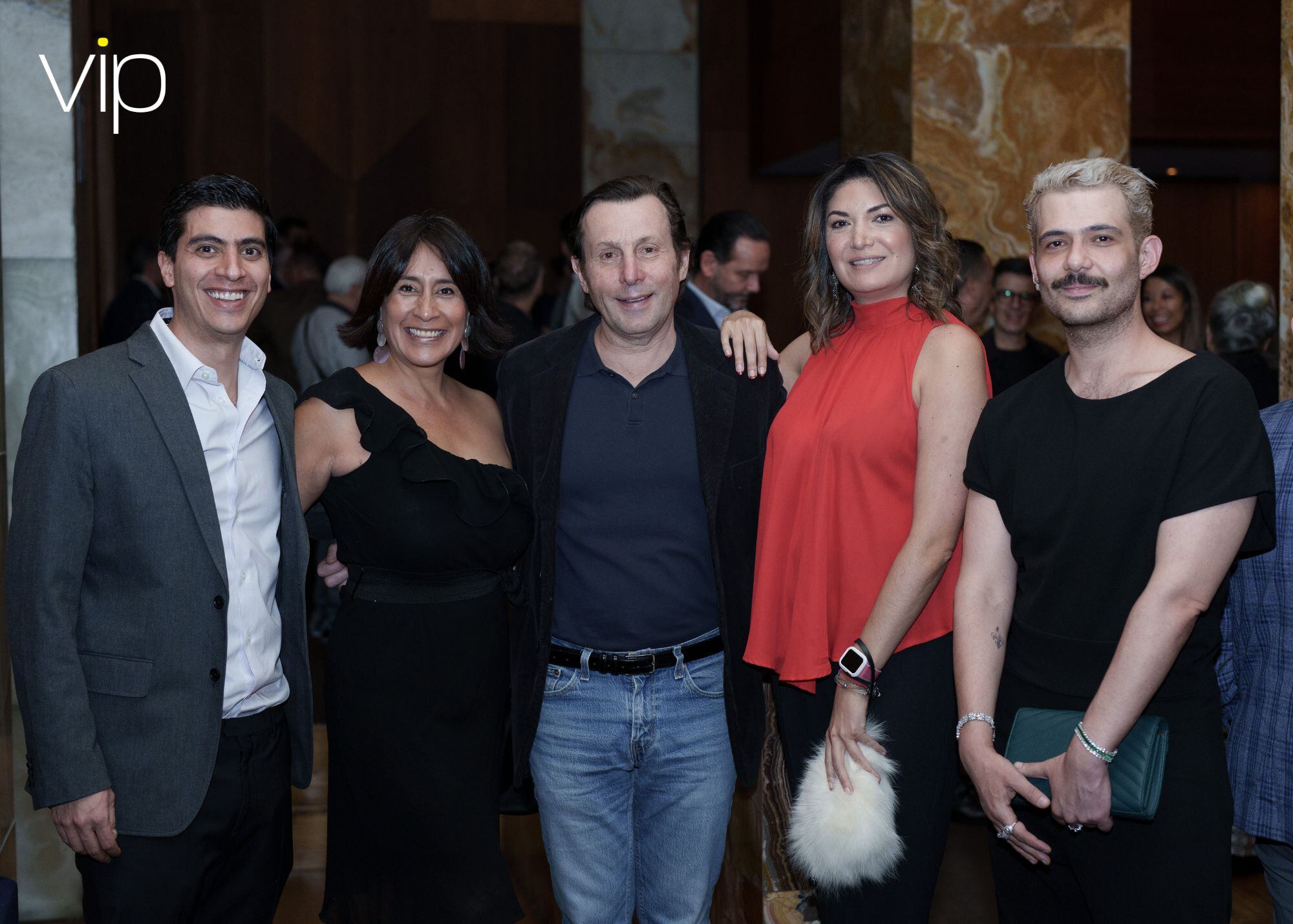 Miguel Velarán, Lili Benítez, Guy Claret, Alejandra Riquelme y Jules Cart. (Foto: Héptor Arjona)