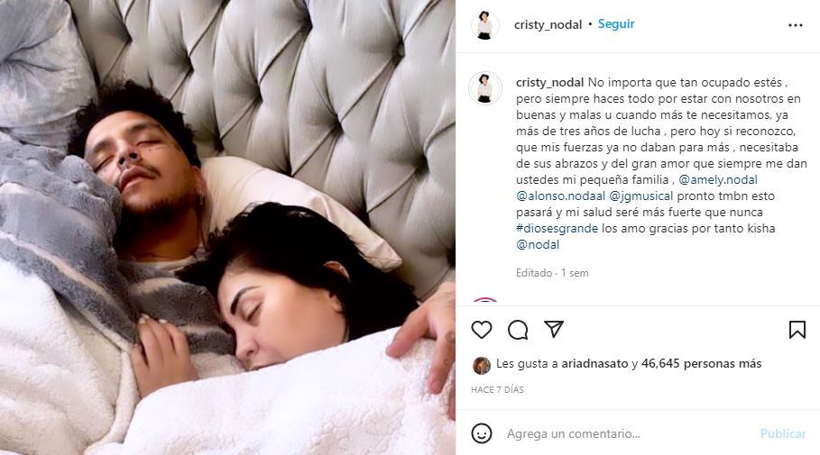 Mamá de Christian Nodal anuncia que le diagnosticaron cáncer de colon