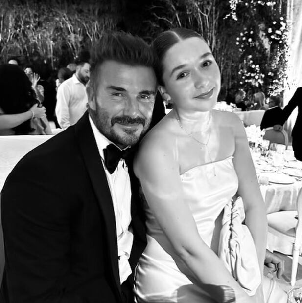 David Beckham junto a su hija Harper Seven/Instagram.