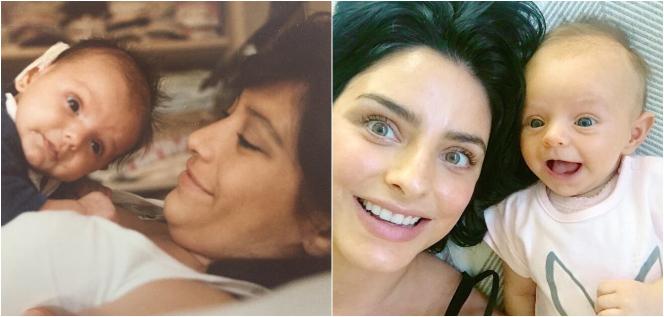 El asombroso parecido de Aislinn Derbez con su hija